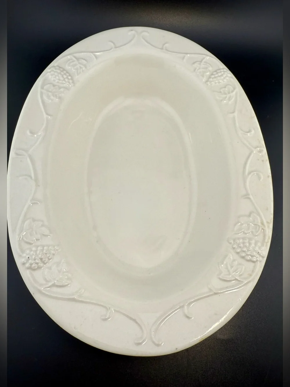 Red Cliff Ironstone vegetable serving bowl from their Grape pattern. Vintage